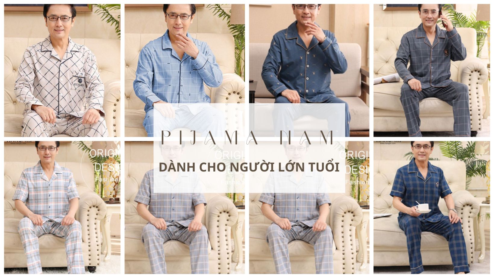 Pijama nam dành cho người lớn tuổi