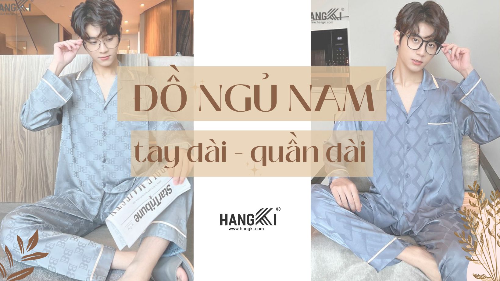 ĐỒ NGỦ PIJAMA NAM TAY DÀI