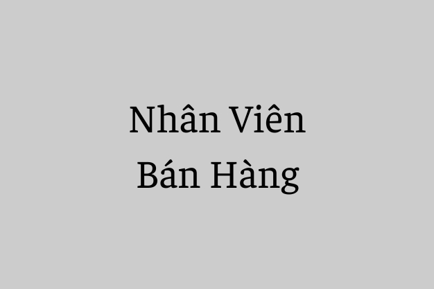 Tuyển dụng Nhân viên bán hàng HANGKI