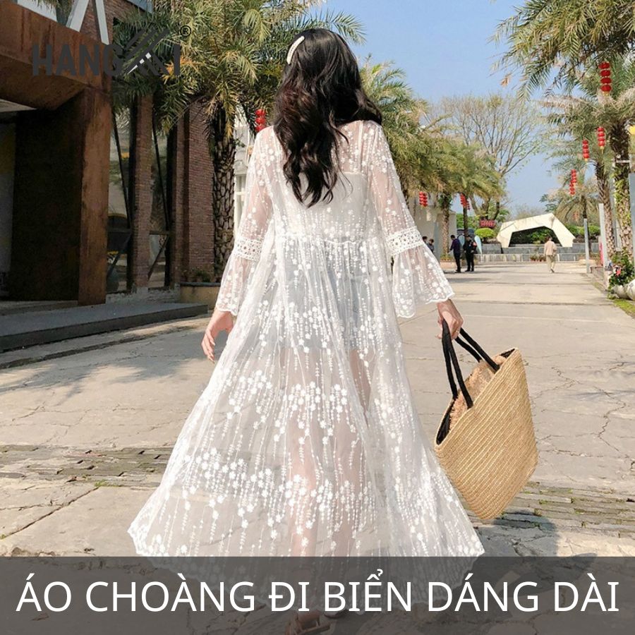 áo choàng đi biển dài