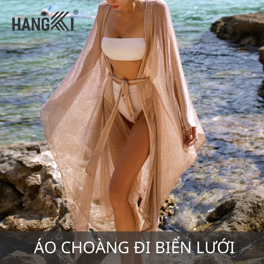 áo choàng đi biển lưới