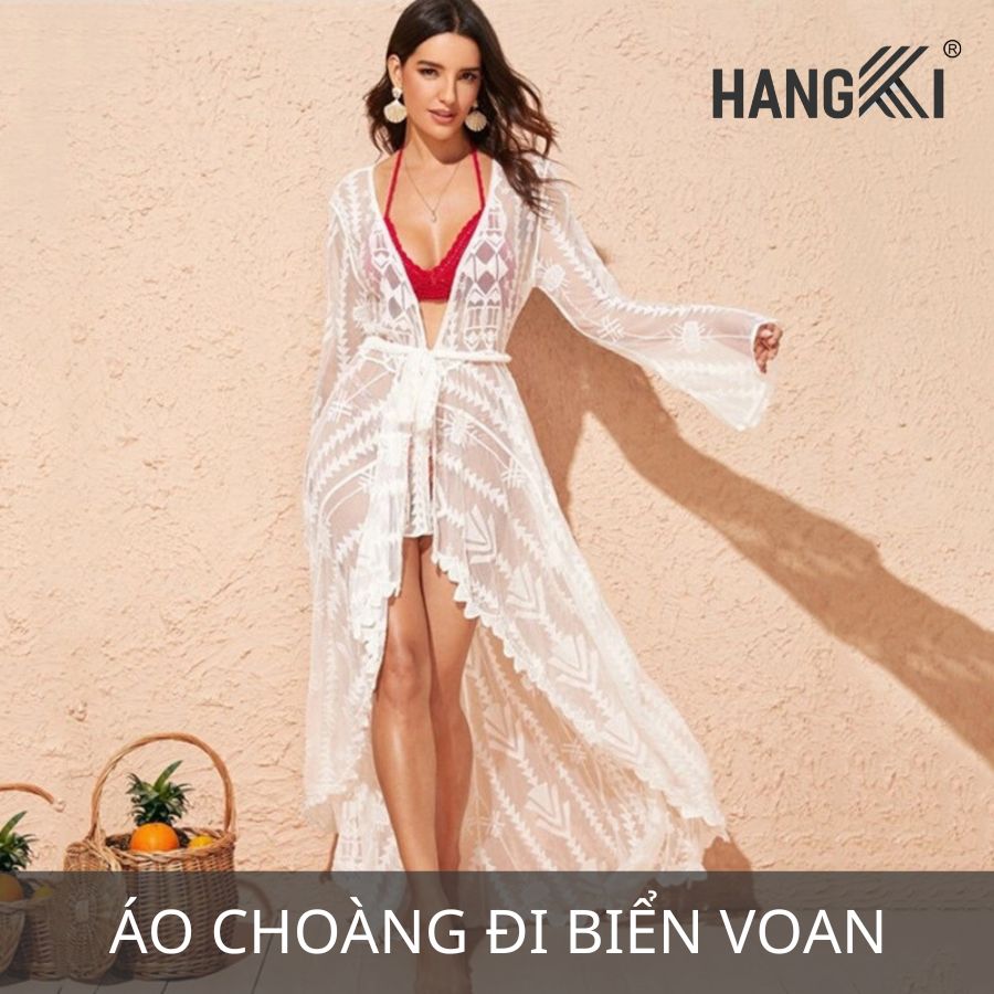 áo choàng đi biển voan