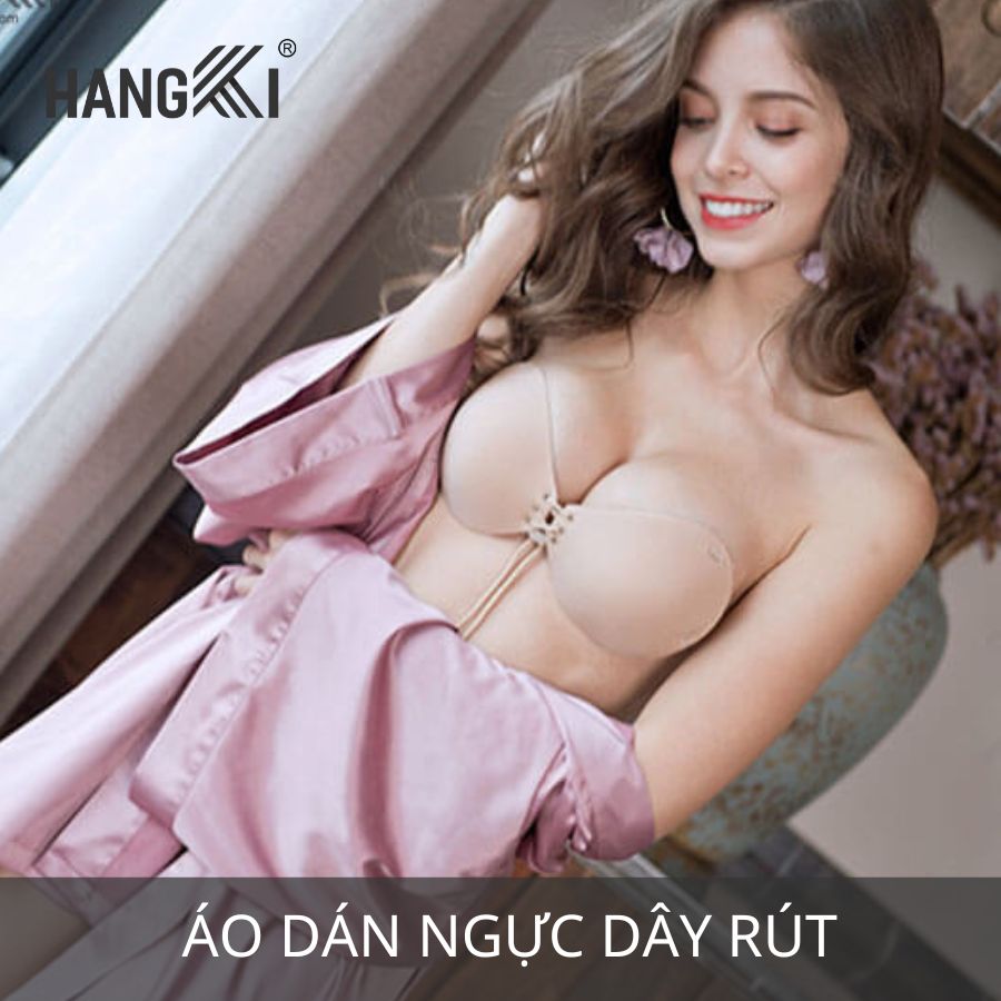 áo dán ngực dây rút