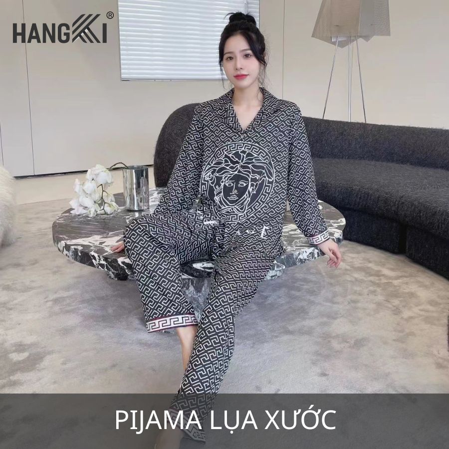 pijama lụa xước
