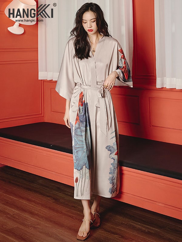 VCH207 - Áo Choàng Lụa Ngủ