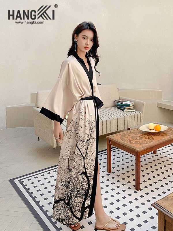 VCHG32- - Choàng ngủ lụa dài