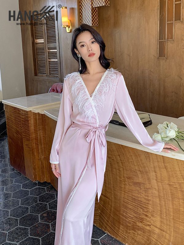 VCHG44 - Choàng ngủ lụa dài