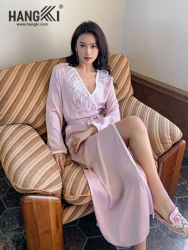 VCHG44 - Choàng ngủ lụa dài