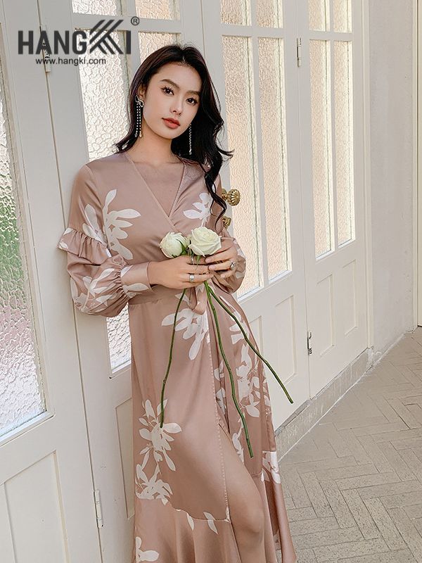 VCHG47 - Choàng ngủ lụa họa tiết
