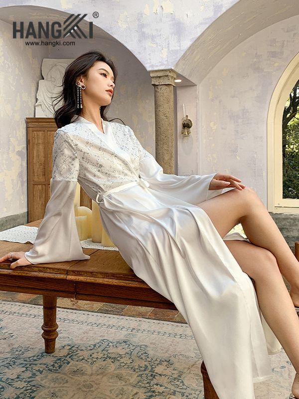 VCHG49 - Choàng ngủ lụa dài