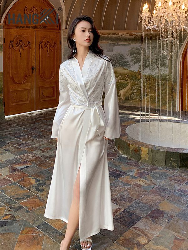 VCHG49 - Choàng ngủ lụa dài