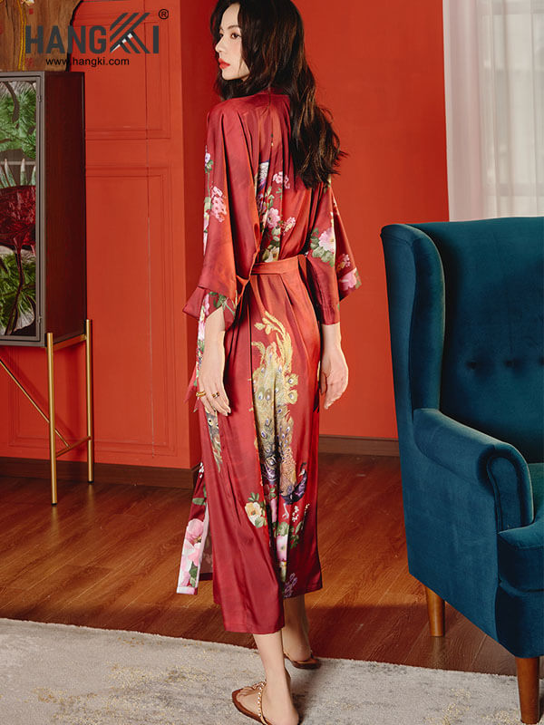 VCH198 - Áo Khoác Ngủ Lụa