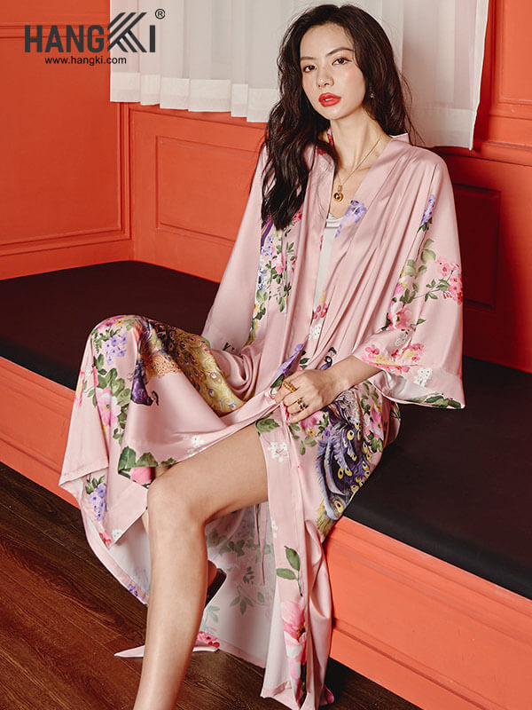 VCH198 - Áo Khoác Ngủ Lụa