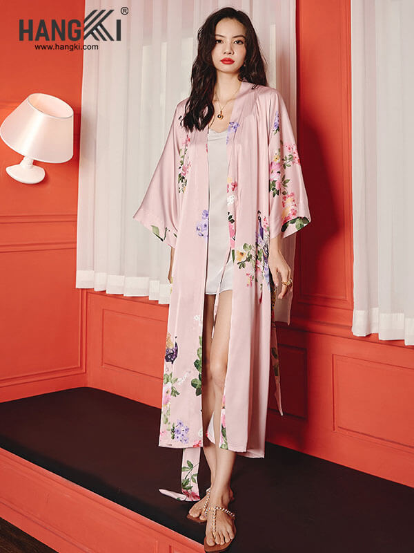 VCH198 - Áo Khoác Ngủ Lụa
