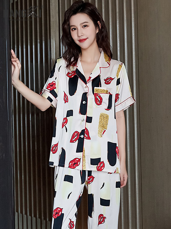 DD222 – Pijama Nữ Tay Ngắn Quần Dài