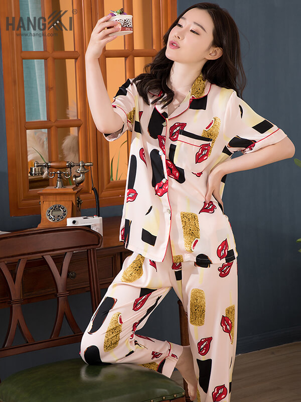 DD222 – Pijama Nữ Tay Ngắn Quần Dài