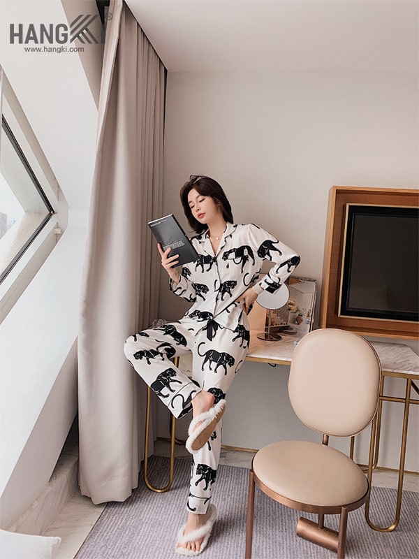 DD264 – Pijama Lụa Dài Tay